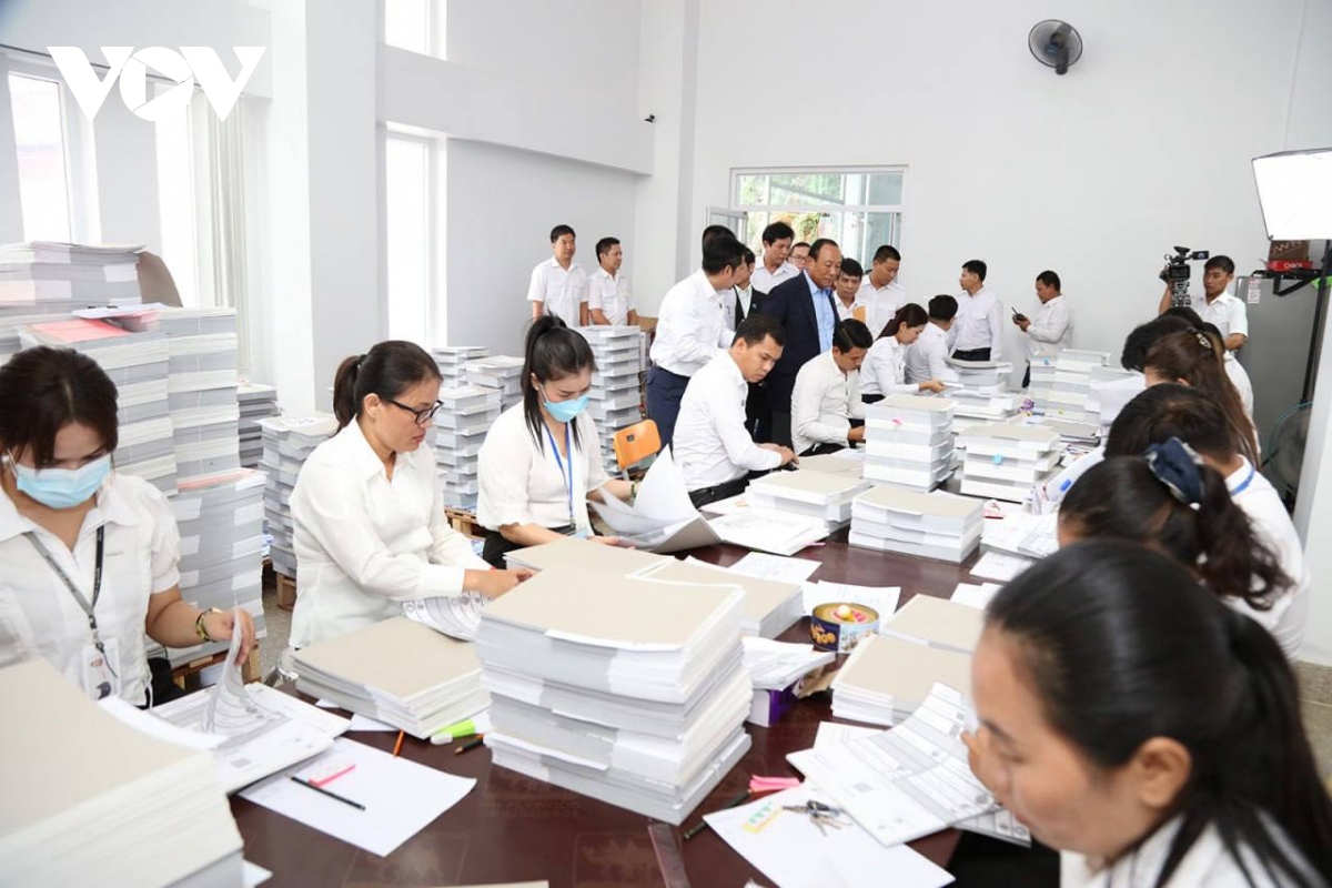 Campuchia in hơn 13 triệu lá phiếu cho bầu cử Quốc hội khóa 7